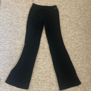 Day & Night Black Mesh Flared Pants Size Small